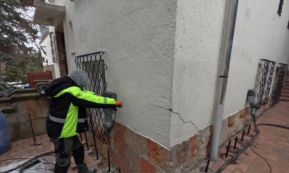 nagyobb repedés javítása